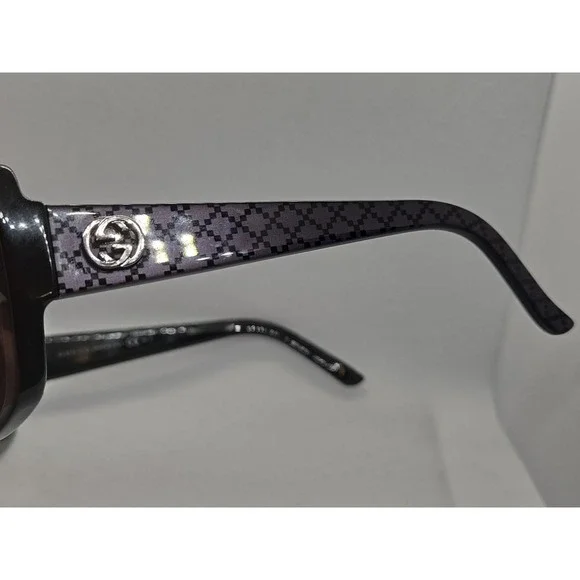 GUCCI Sunglasses GG 3161/S Square Black Silver Interlocking G Logo 59-15 130 - Picture 3 of 8
